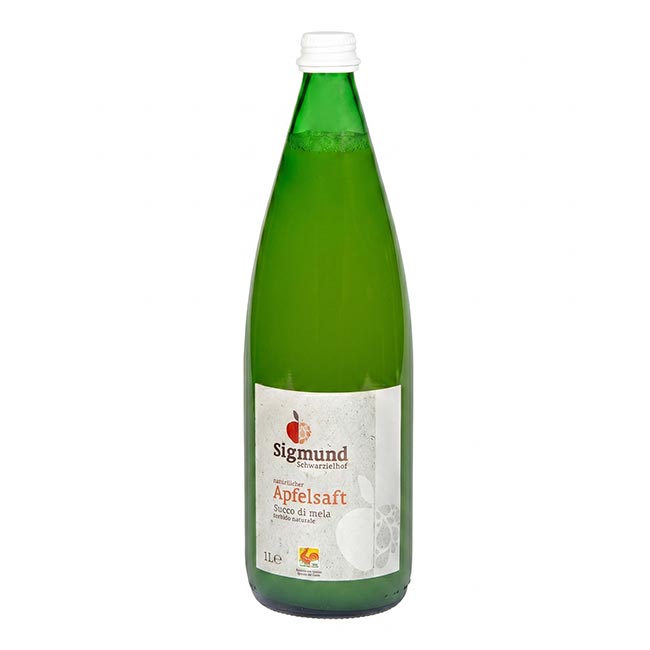 Naturtrüber Bergapfelsaft vom Sigmund Schwarzielhof 1l